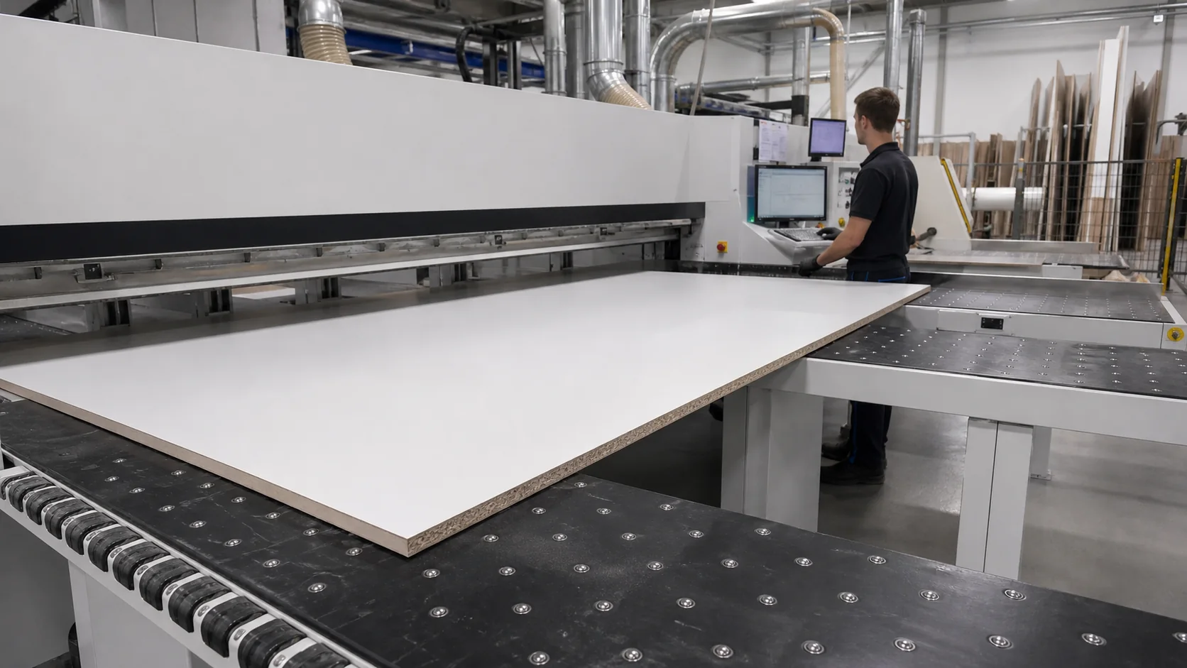 Workshop equipment used in panel production